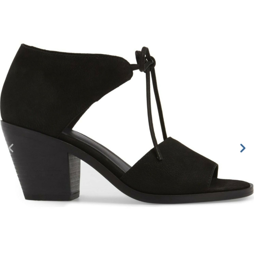 Eileen Fisher Ann Ankle Tie Sandal open toe black - Picture 2 of 13